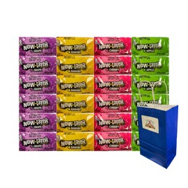 Generic Now and Later Taffy Chews Candy, Cherry, Banana, Grape, Apple, Chewy Candy for All Occasions - 0.93 Ounce, 6 Each Flavor, 24 Pack