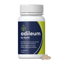 Adileum Natural Gut Health Supplement – Fermented Rice Bran, Inulin & Vitamin B12 – Supports Bowel Function, Reduces Tiredness & Fatigue – Non-GMO, Vegan