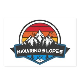 CafePress Navarino Slopes Navarino Wisconsin Postcards (Package of 8), 6"x4" Printed Note Card