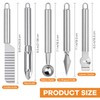 Aemygo 17 Pcs Fruit Carving Knife, Stainless Steel Kitchen Fruit