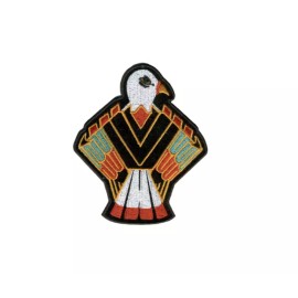 4" NATIVE EAGLE EMBROIDERED PATCH
