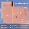 DQST 2 PACK Cartera para Pasaporte RFID, Pasaporte Funda para