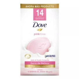 Dove Jabón En Barra Dove Pink 28 Pzas De 135 G C/u