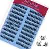 Mayhug Natural Lash Clusters Left&Right 120pcs Eyelash Clusters D Curl