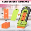 DIYSELF 2 Pcs Plastic Razor Blade Scraper with 10 Pcs