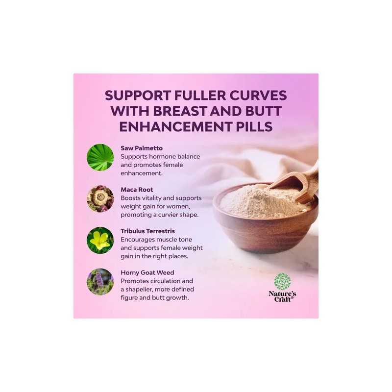 Natures Craft G-curve Píldoras Realzadoras Para Mujeres 120