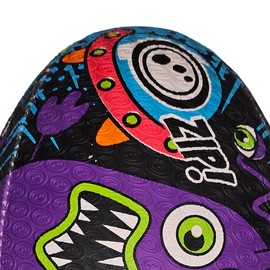 Optimum Rugby Ball - Balanced and Responsive for Accurate Handling and Kicking - Perfect for Training and Gameplay - 2-Ply 410g - Space Monsters - Size 3 - With Pump