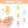HOMICO 40 Pieces Tiny Squid Luminous Mini Resin Sea Animals