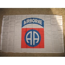 The 82nd Airborne Flag 3'x5' - - White