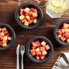 Cuisine Black Plastic Bowls - 12oz. (Pack of 100) Durable