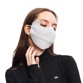 Sun Protection Face Cover UPF 50+ Anti-UV Women Summer Mask Eye Protective Breathable Face Covering SLF5M043T Grey