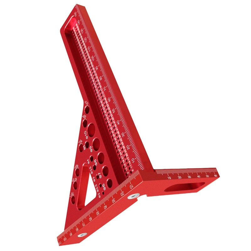 Metric 3D Multi Angle Measuring Ruler Woodworking Square Carpenter Hole