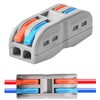 Wire Connectors Nuts, 50pcs 2 Conductor Compact Splicing Wire Connectors,