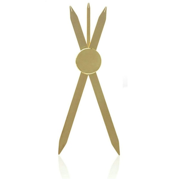 HOTWE Brow Measuring Tool for Mapping, Stainless Steel Compass Eyebrow