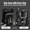 RUNTEC® Black Lightweight Running Vest Hydration Backpack | 2X Water
