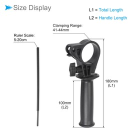 CoCud Adjustable Side Front Auxiliary Hammer Handle, 41-44mm Range Replacement Hammer Drill Side Handle - (Applications: for 13A Impact Drill)