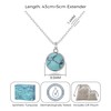 Philip Jones Synthetic Turquoise Necklace with Quote Card