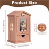 Cat Urn for Ashes with House-Shaped Design & Magnetic Photo