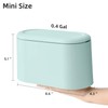 MEETOZ Mini Trash Can with Lid, Small Trash Can, Desk