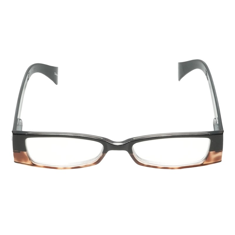 Calabria 4371 Bi Color Reading Glasses Matching Cleaning Case Black