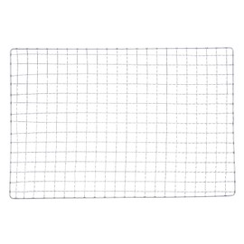 sourcing map 2pcs Square BBQ Grill Net 7.9"x11.8" Galvanized Iron Barbecue Mesh Mat for Baking Smoking Charcoal Grilling Roasting