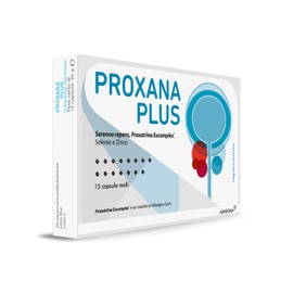 Proxana Plus, Integratore a Base di Serenoa Repens, Licopene, Epigallocatechin Gallato, Acido Ellagico, Selenio e Zinco, Svolge Effetti Favorevoli sulle Funzioni della Prostata, 15 Capsule Molli