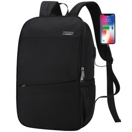 MAXTOP Laptop Backpack with USB Portand-ldeal for College, Work, Nursing, Travel, school backpack, and Carry-On - Color: Black