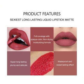 Set 6 Labiales Líquidos Lipstick Set