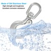 PATIKIL Swivel Lifting Hook 330lbs/0.15T Working Load, 304 Stainless Steel