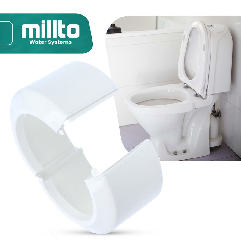 Millto™ Toilet Connection Rosette Folding Rosette 110 mm 2-Piece Toilet