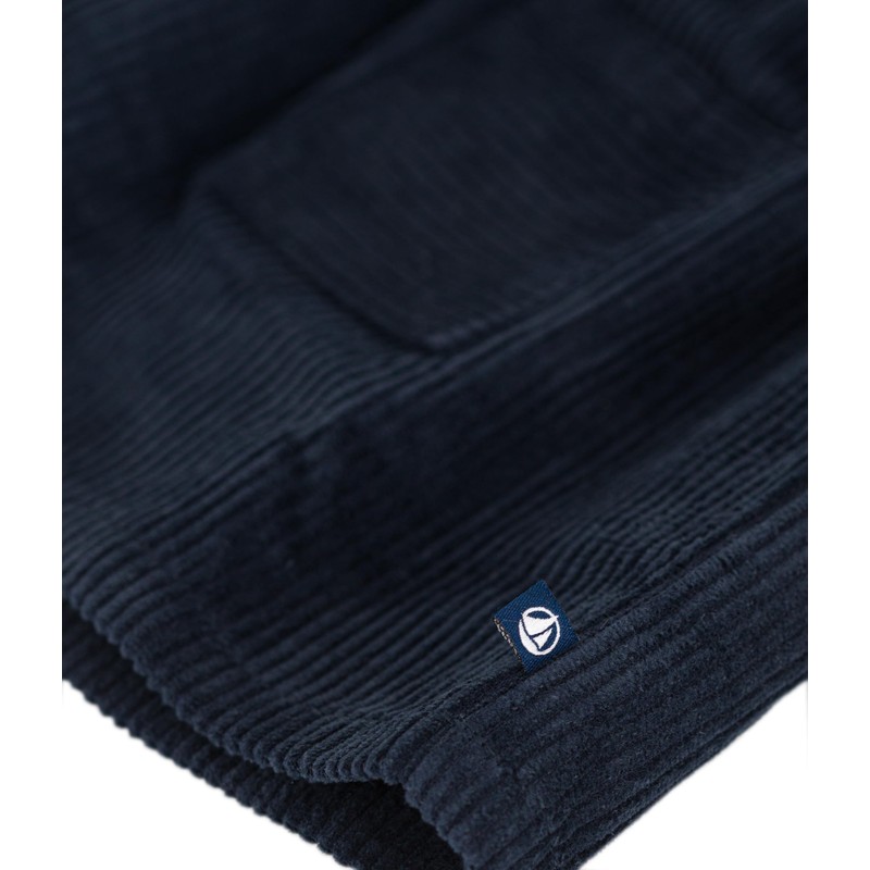 Petit Bateau Baby Girls Jumpsuit Bathrobe, blue tuxedo