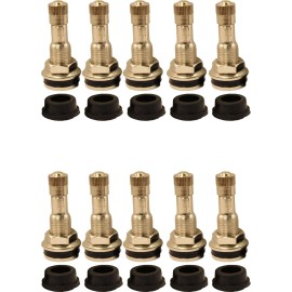 REMA TIP TOP TR416 1-1/4" Chrome Clamp In Valve Stem for .453 and .625 Valve Holes Pack of 10