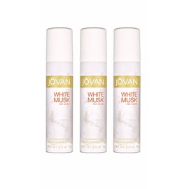 Coty 3 BOTTLES OF Jovan White Musk for Women 2.5 oz Cologne Body Spray NEW!FREE SHIP!