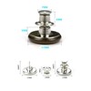 E-Uli Instant Buttons Replacement Removable Button 8 Pcs No Sew