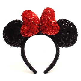 Mouse Ears Headband Cute Bow Headbands for Women Girls Mouse Ears Costume Accessories Decoration Party Hair Hoop (20, one size)