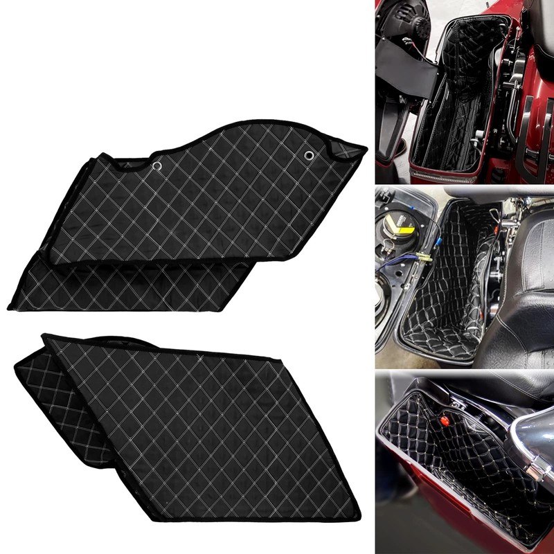 HCmotorku Motorcycle Saddlebag Liners 5 inch Stretched Bag Inserts Fits