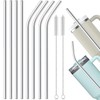 FLEXNOVA 8 cannucce in acciaio inox, 30 cm, riutilizzabili, spazzole