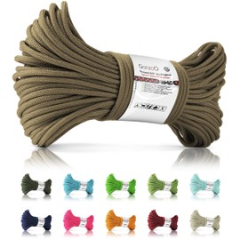 Ganzoo Paracord 425 Rope, 3 mm, Nylon Polyester, Type 2, 30 Metres, 4 Core Strands, Outdoor Cord, Multi-Purpose Rope Dog Collar, Dog Lead, Bracelet, All-purpose Rope, Camping, Survival, Bracelet,