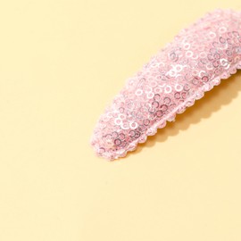 Fashion Bow Hairpin Sequins Hair Clip for Toddler Children and Baby Girls 12 PCS