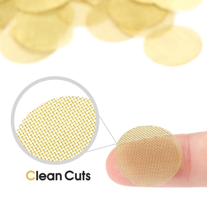 200pcs 1 Inch Brass Pipe Screens, 1 Inch Brass Pipe