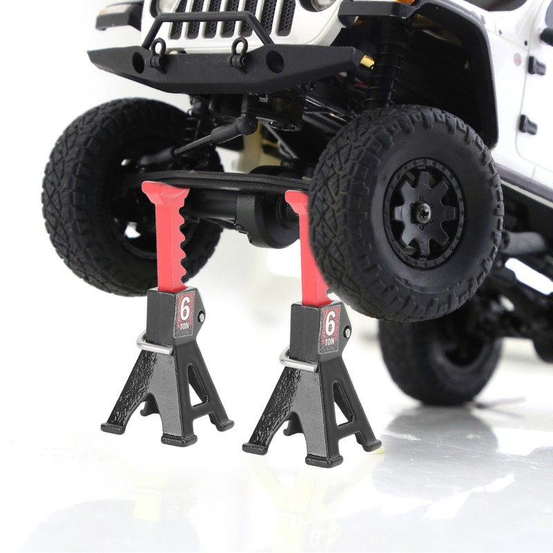 4PCS Mini Jack Stand Adjustable Aluminum Alloy Scale Jack Stand