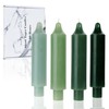 LPUSA Short Taper Candles 6 inch Candle Sticks Unscented Dinner