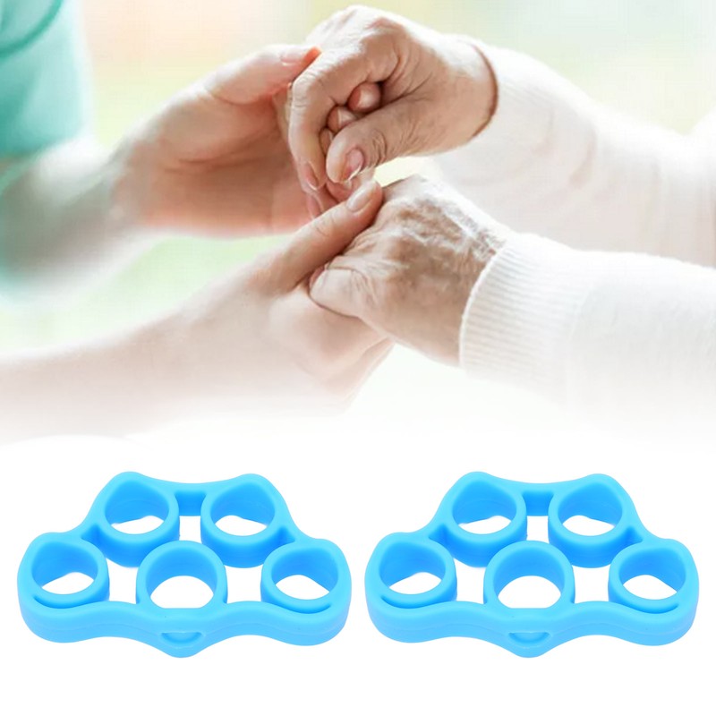 2pcs Silicone Finger Exerciser Improve Finger Dexterity High Flexibility Hand