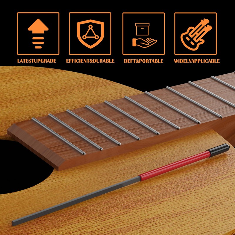 Fret End Dressing File, Fix Sharp Guitar Fret Ends -