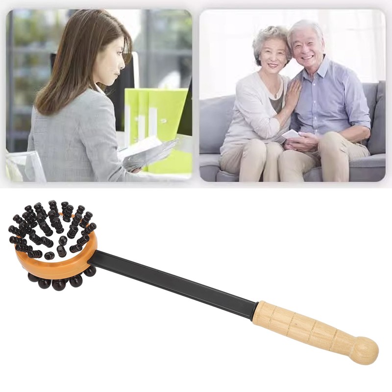 2pcs Massage Hammer Manual Meridian Back Massage Handheld Knock Back