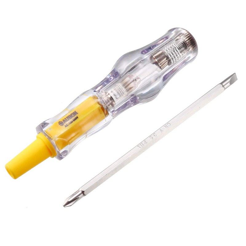 uxcell Voltage Tester Pen AC 100-500V with 3.5mm Slotted Phillips