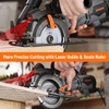 DOVAMAN Circular Saw, 5.8A 4-1/2" Circular Saw w/Laser, Metal Auxiliary