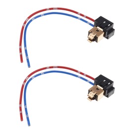 EMSea H1 H3 Car Light Socket Extension Wiring Harness Plug Headlight Socket Wiring Harness Lamps Socket Wiring Harness Connector Pack of 2