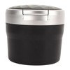 Portable Car Ashtray Mini Silver Edge Fire Prevention Smokeless Auto