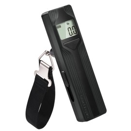 travel inspira Luggage Scale Battery-Free, Travel Essentials, Portable Handheld Digital Suitcase Weight Scale for for Travel Accessories, 110lbs/50kg (Black)